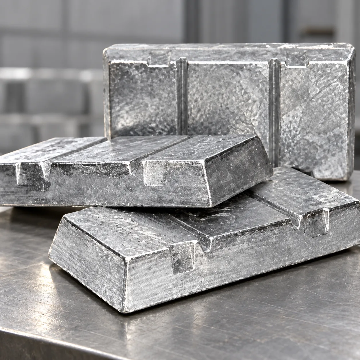 Iranian Zinc Ingots detail view