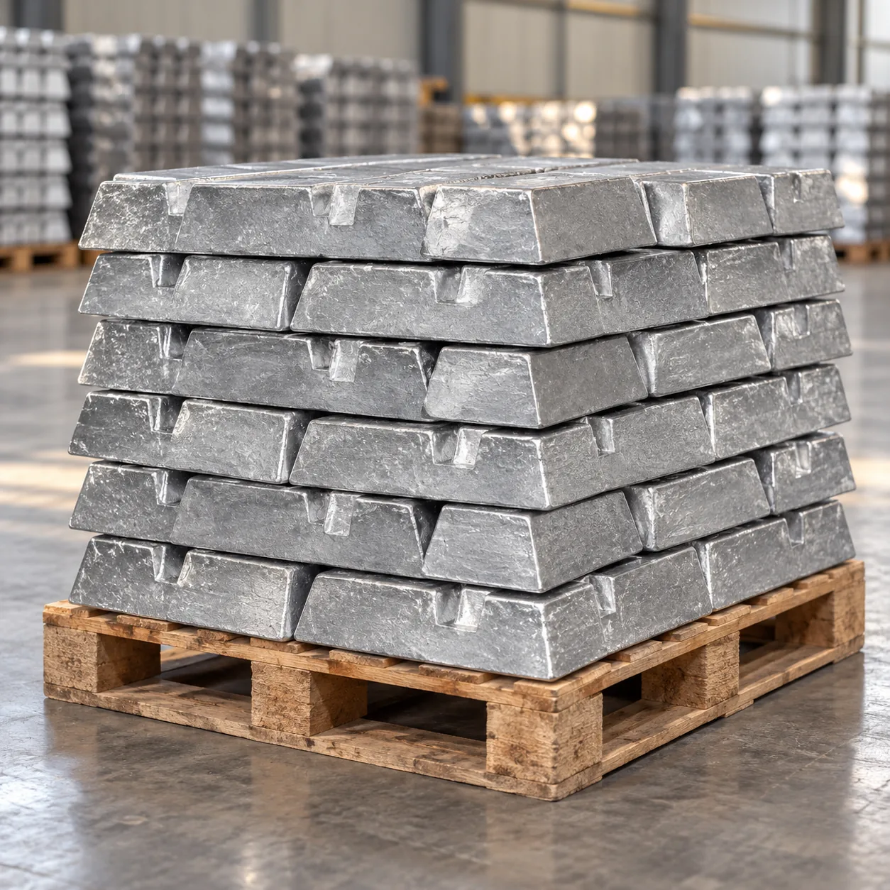 Iranian Zinc Ingots packaging view